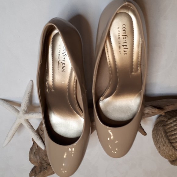 comfort plus by Predictions | Nude | NWT | Vegan Patent | Pumps | 3" Heels - Picture 5 of 13